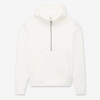Women’s half-zip organic hoodie