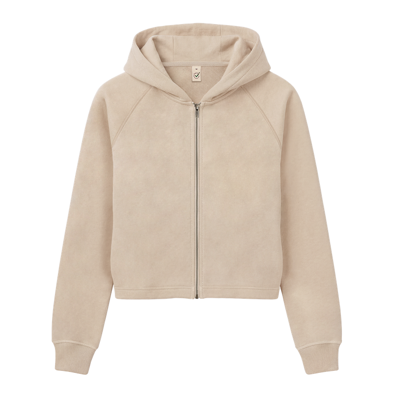 Women’s organic cropped hoodie