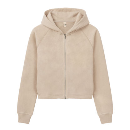 Women’s organic cropped hoodie