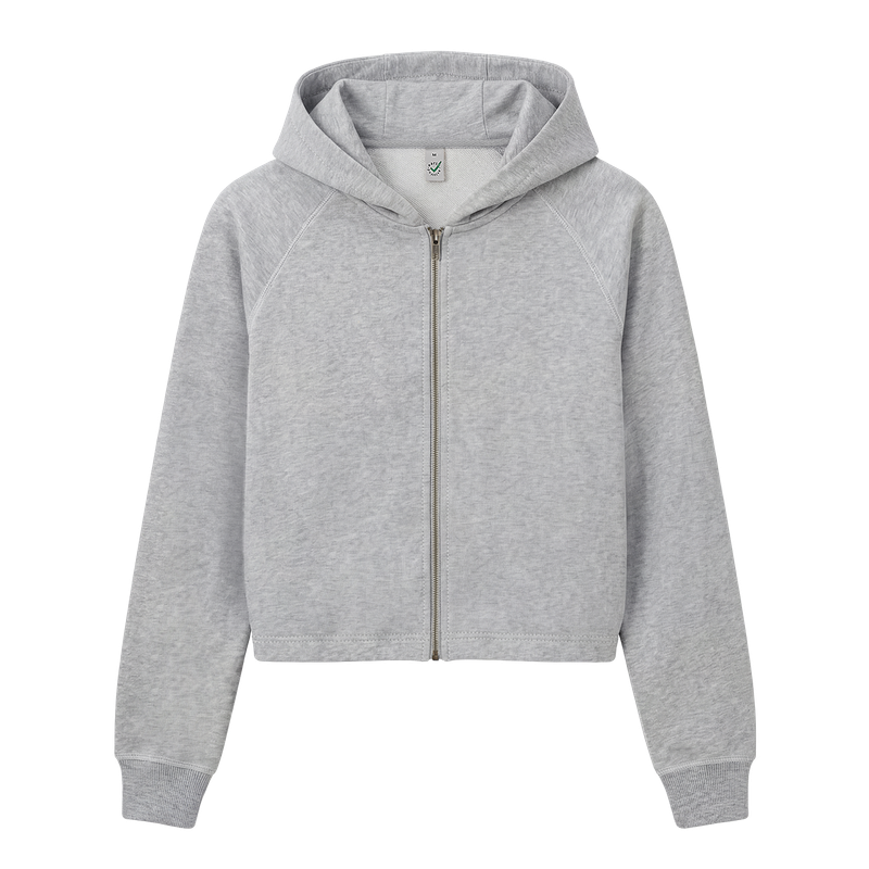 Women’s organic cropped hoodie