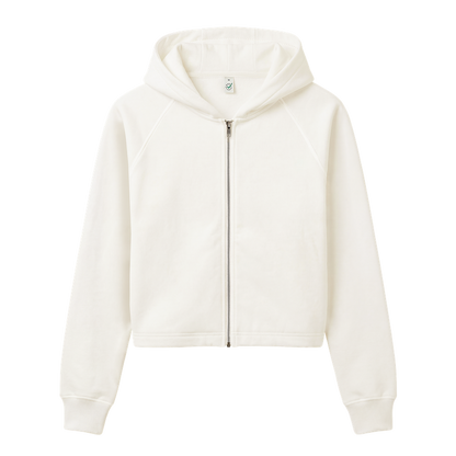 Women’s organic cropped hoodie