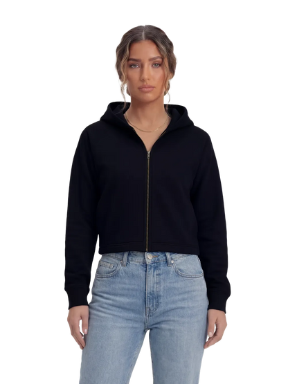 Women’s organic cropped hoodie