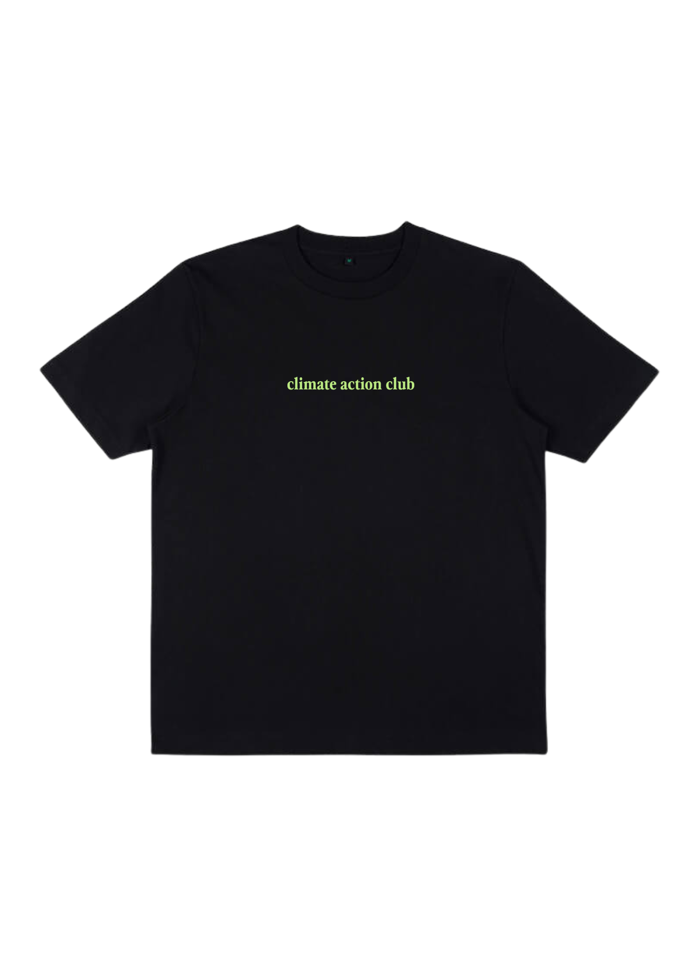 Climate Action Club Black T-shirt – Sustainable Better Merchandise SBM AB