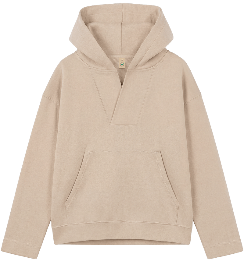 Women’s organic v-neck hoodie