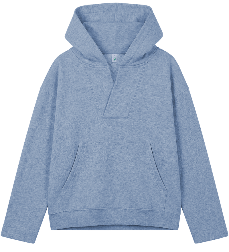 Women’s organic v-neck hoodie