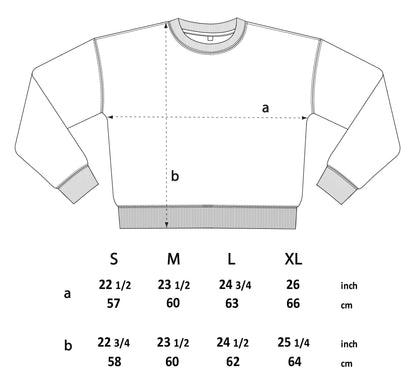 Dropped shoulder organic sweatshirt