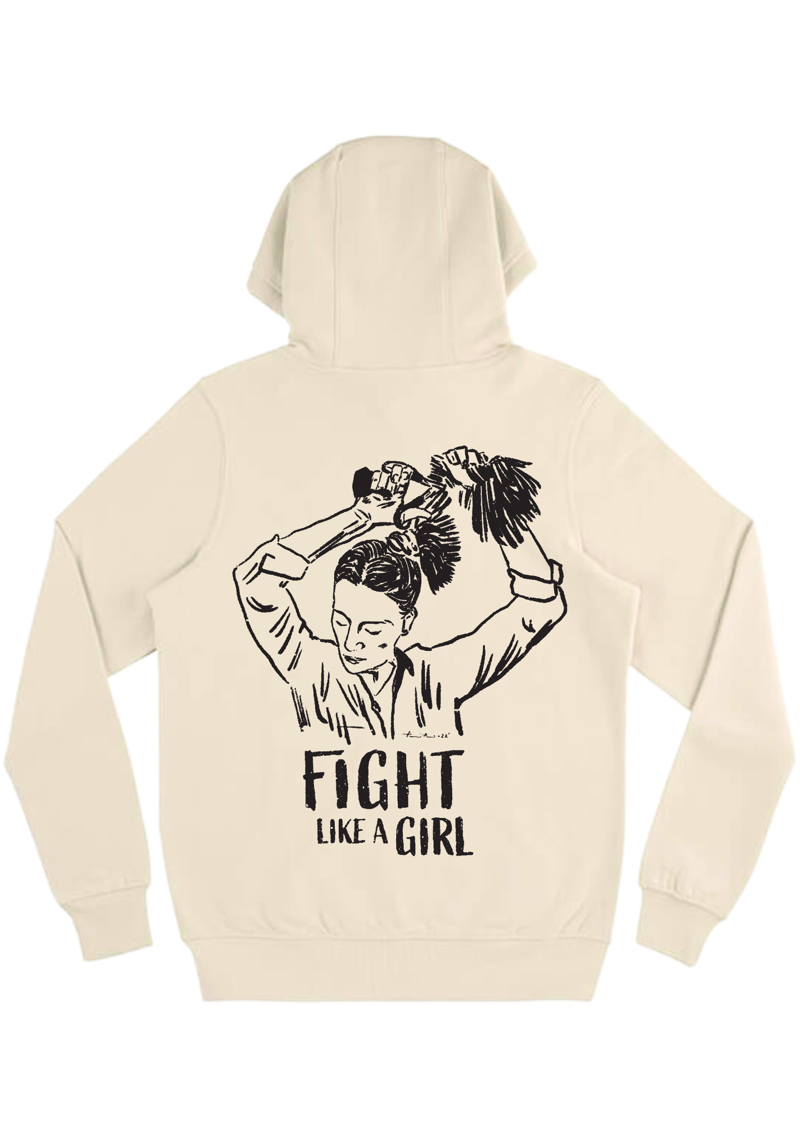 FIGHT LIKE A GIRL - back print