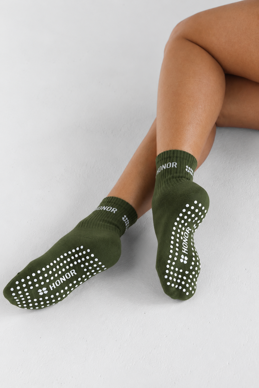 Custom Organic Pilates Grip Socks
