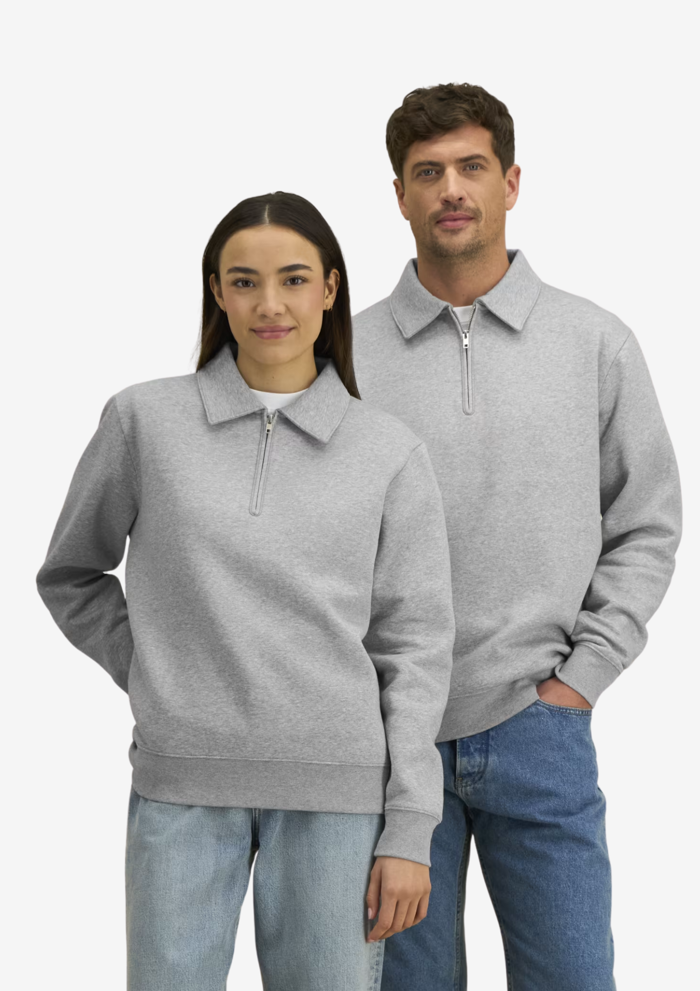 Zip Polo Organic Sweatshirt