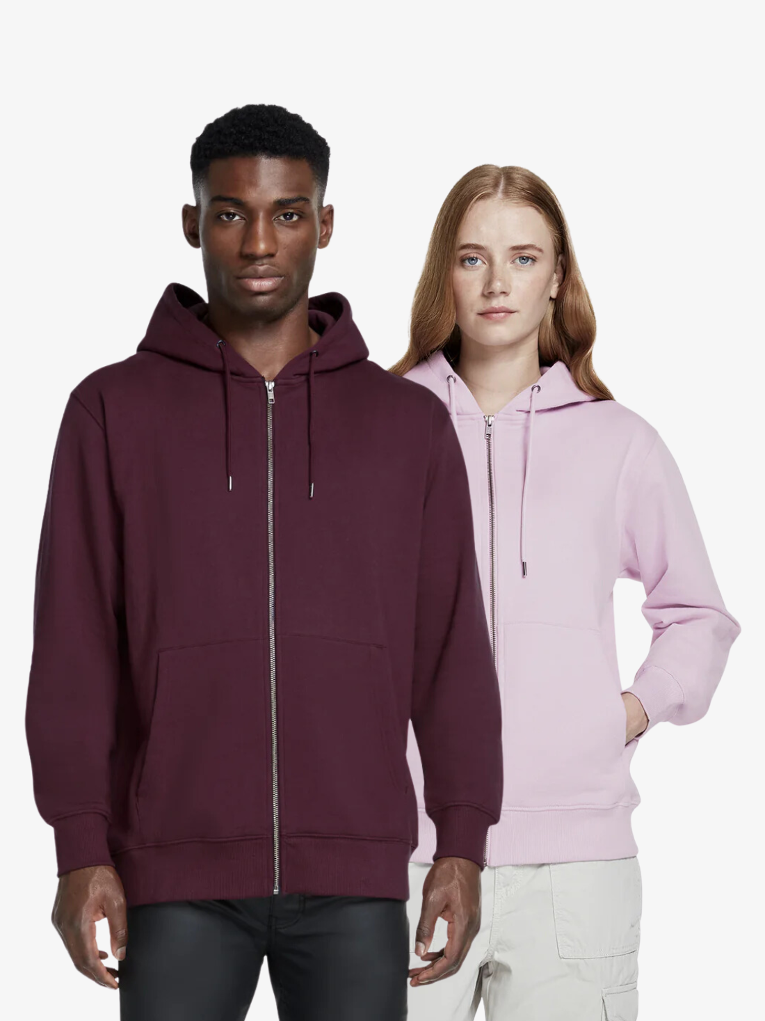 Zip up organic hoodie