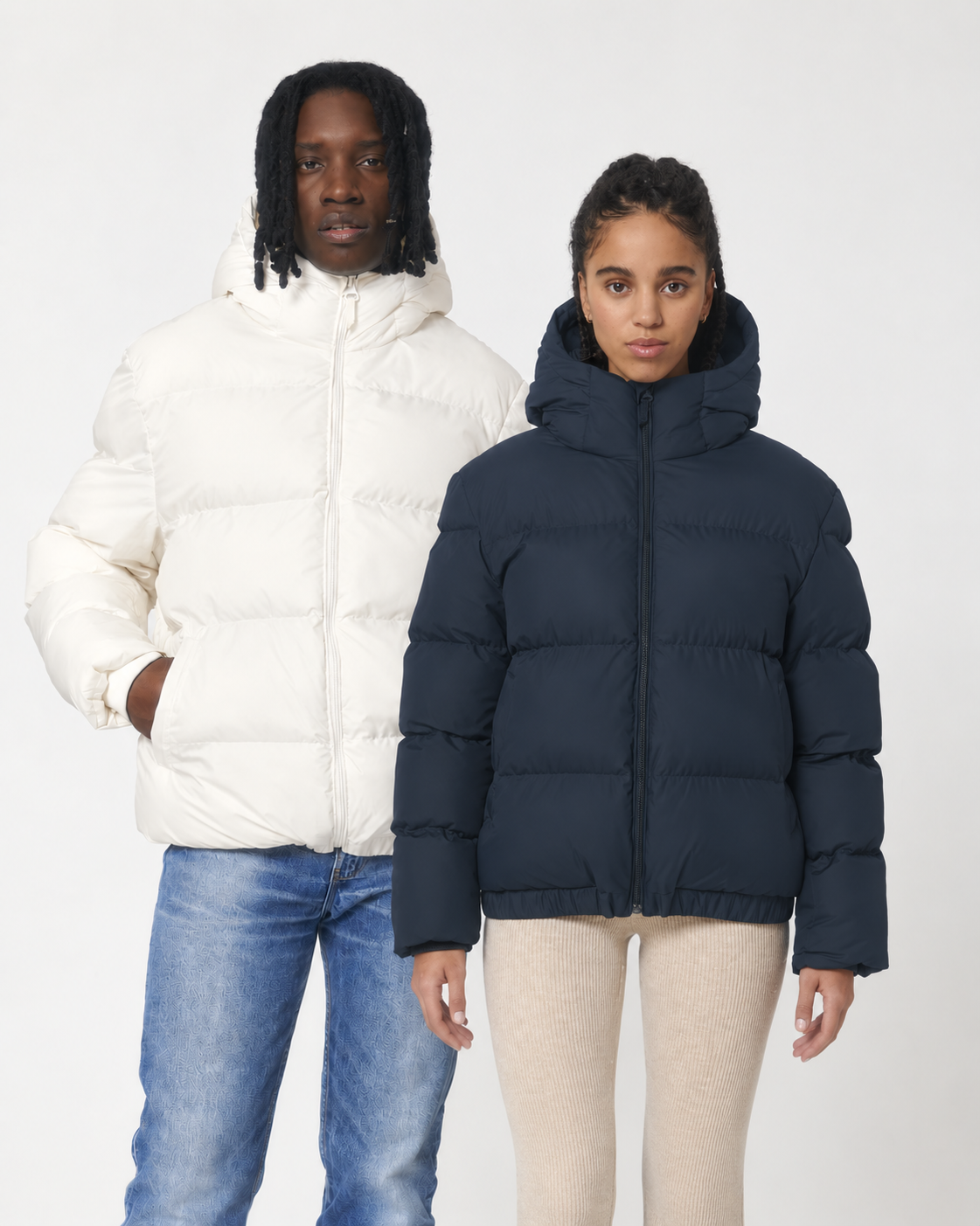 Återvunnen Oversized Pufferjacka