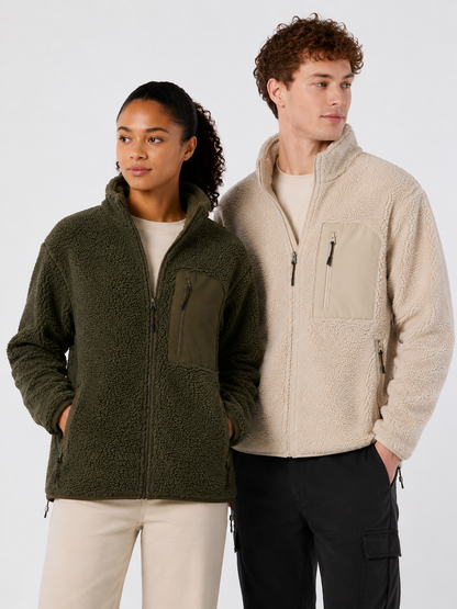 Sherpajacka i Återvunnen Polyester