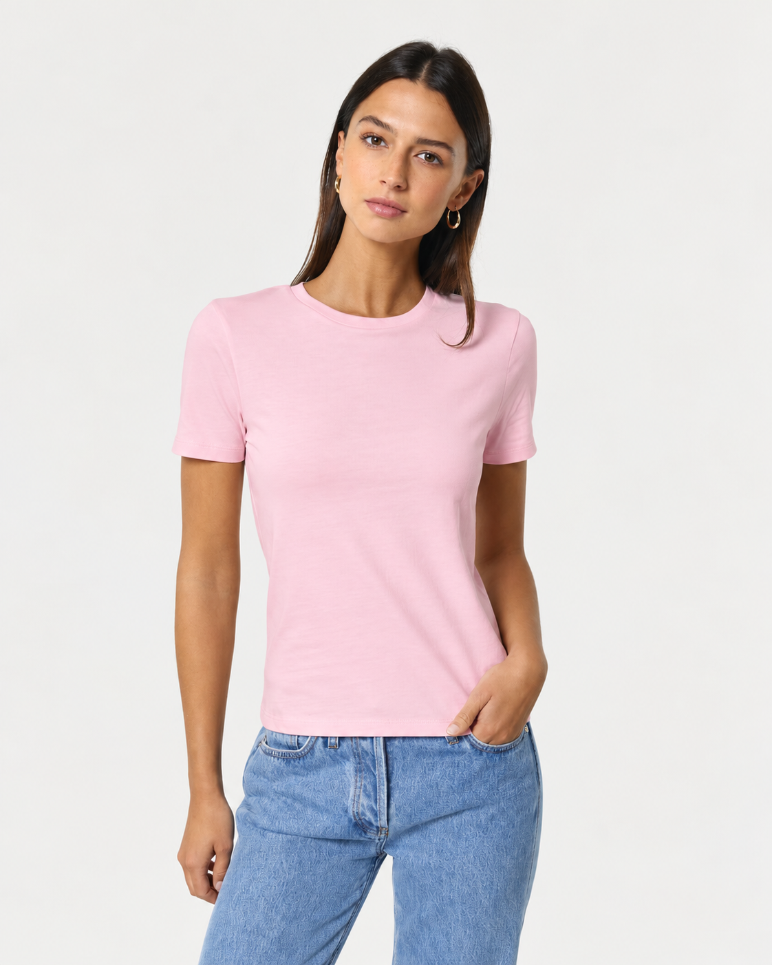 Women’s Fitted Cropped Organic T-Shirt