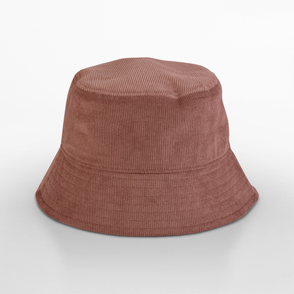 Organic cord bucket hat