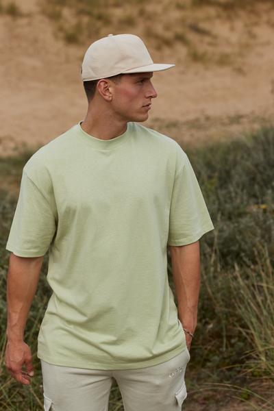 Organic canvas five panel cap