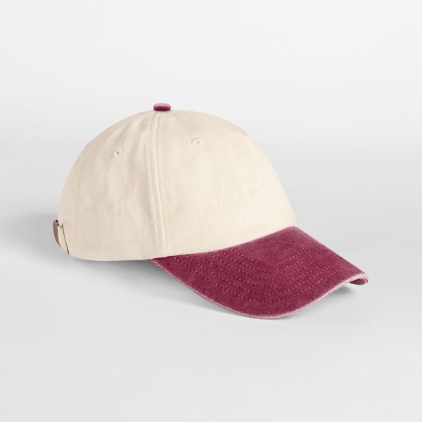 Contrast low profile vintage cap