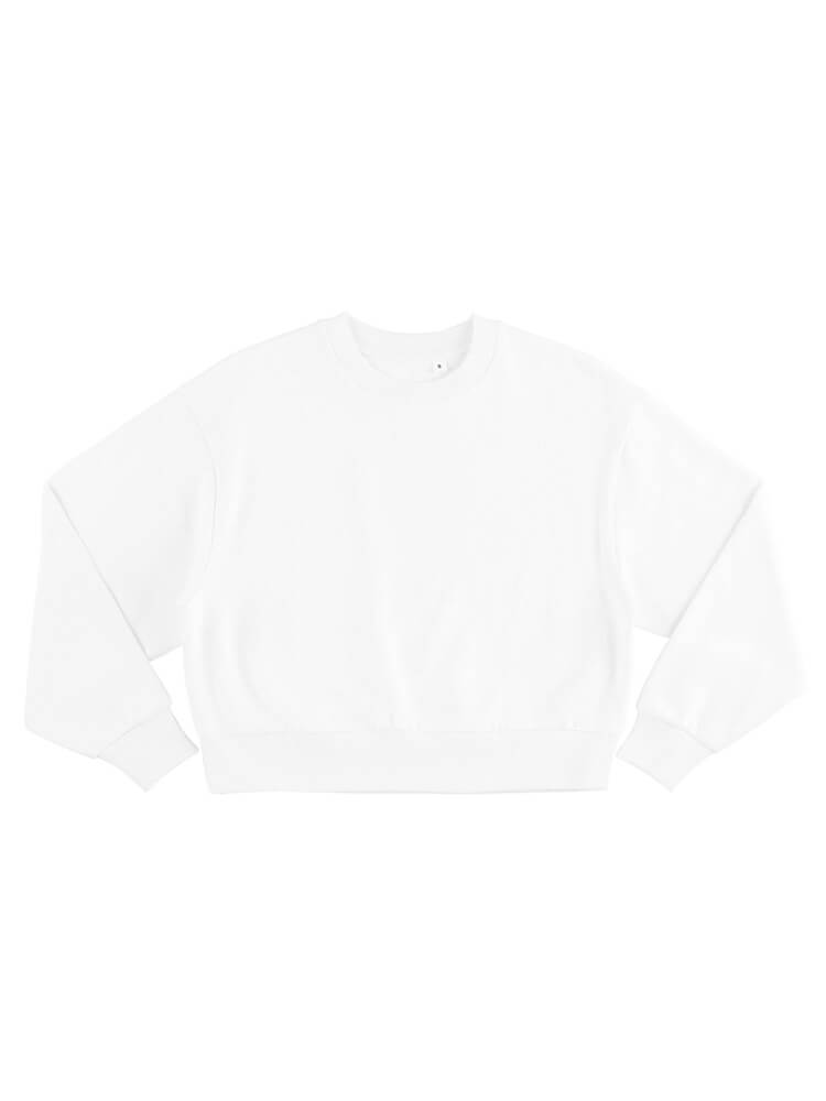 Plain best sale cropped sweatshirt