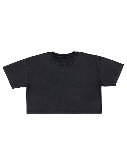 Cropped t-shirt med lös passform för kvinnor