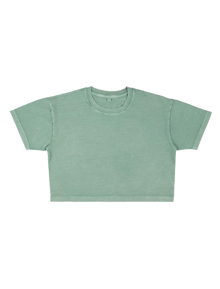 Cropped t-shirt med lös passform för kvinnor