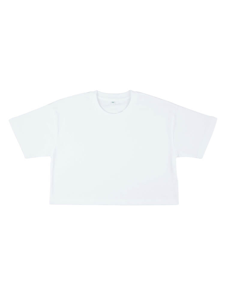 Cropped t-shirt med lös passform för kvinnor