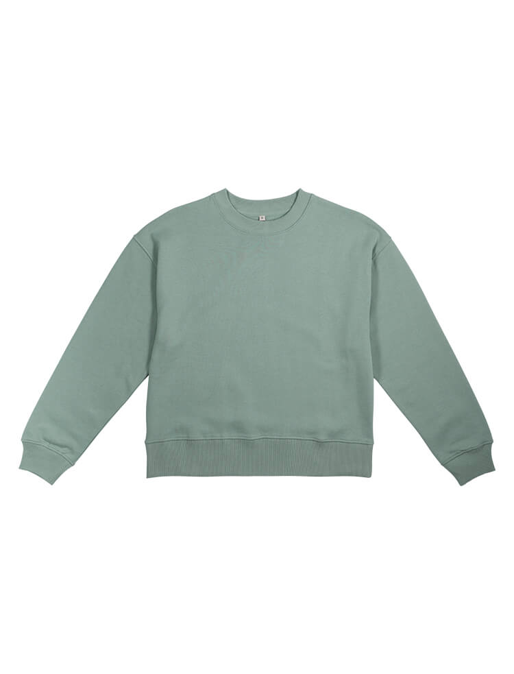 Dropped shoulder organic sweatshirt