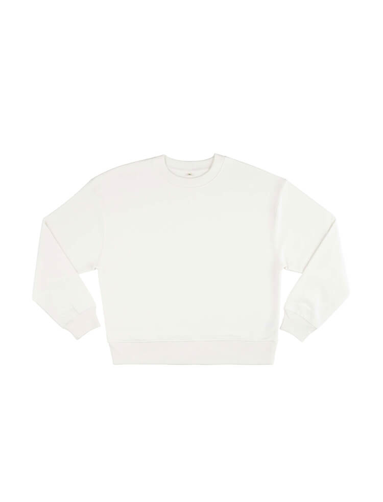 Dropped shoulder organic sweatshirt