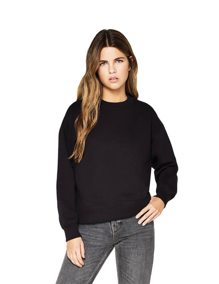 Dropped shoulder organic sweatshirt